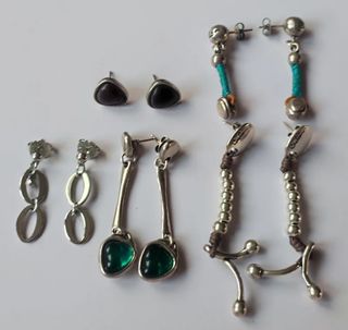 Pendientes Ciclon y Viceroy Plata y Verde