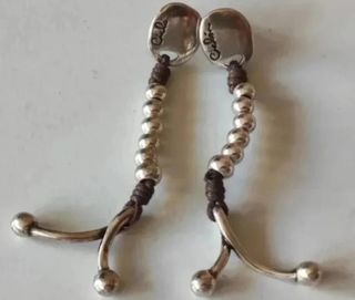 Pendientes Ciclon y Viceroy Plata y Verde