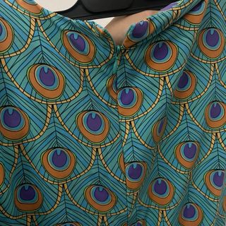 Vestido Jaleo estampado pavo real talla única