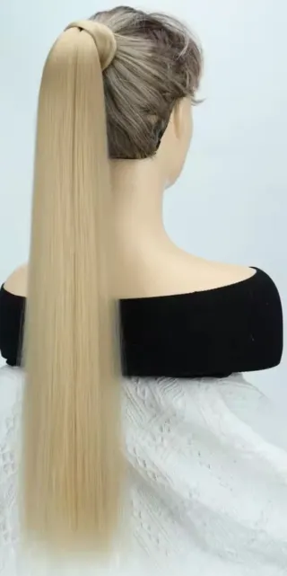 Peluca rubia larga y lisa