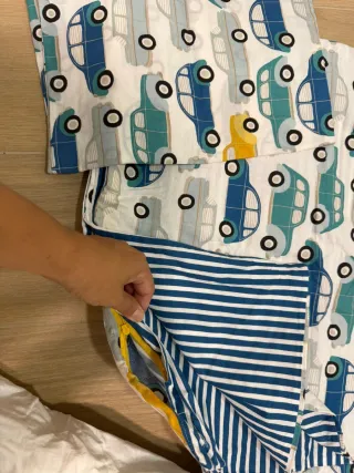 Saco nórdico y 2 bajeras cuna viaje