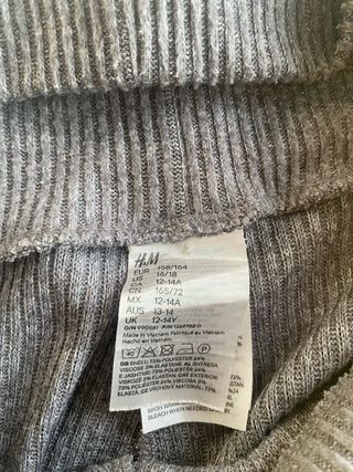 Mallas acanaladas H&M grises