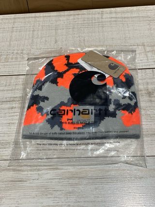 Gorro Carhartt Camuflaje Digital Naranja Gris