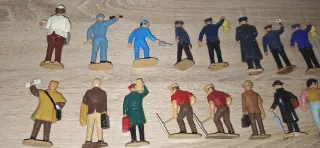 Set di figure personaggi modelli treni