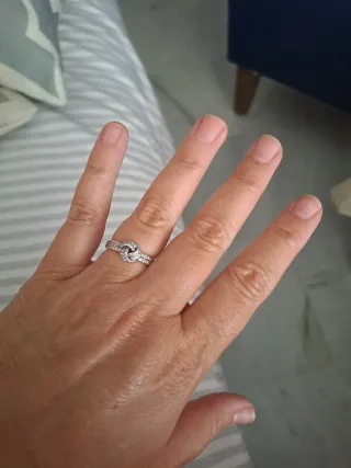 Anillo Pandora Nudo Infinito Plata
