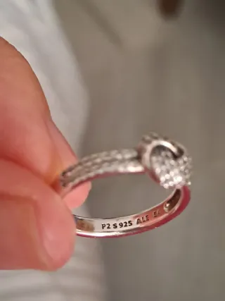 Anillo Pandora Nudo Infinito Plata