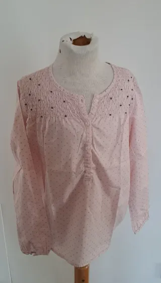 Camicetta rosa pois 7/8 anni