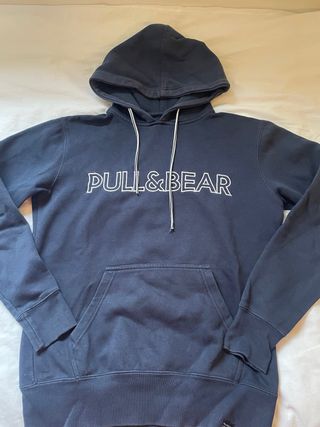 Sudadera Pull&Bear azul con capucha