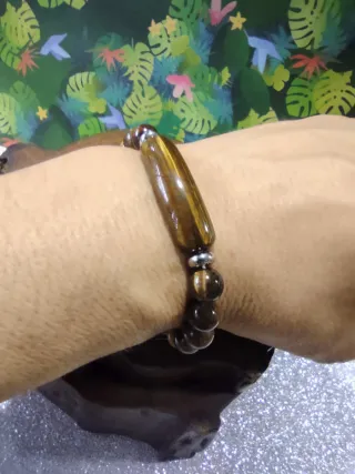 Pulsera Ojo de Tigre Cuentas piedra