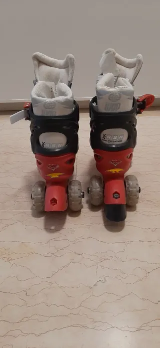 Pattini a rotelle Cars 3 ruote regolabili