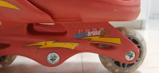 Pattini a rotelle Cars 3 ruote regolabili