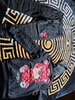 Conjunto Oso Negro, Rojo y azul