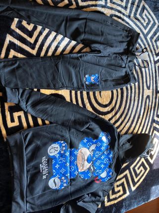 Conjunto Oso Negro, Rojo y azul