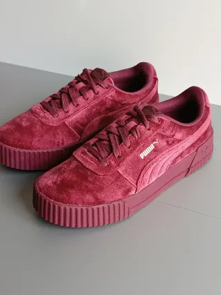 Puma Carina Velvet Bordeaux Donna