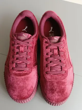Puma Carina Velvet Bordeaux Donna