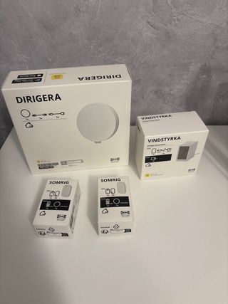 Hub DIRIGERA + Sensor VINDSTYRKA +2 SOMRIG Homekit