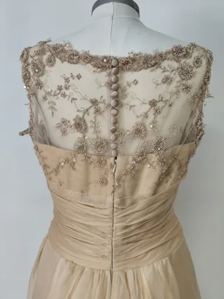 Vestido Pronovias modelo Banda color  Beige .