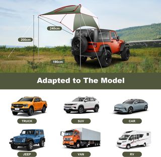 Toldo Coche SUV/Furgoneta Camping