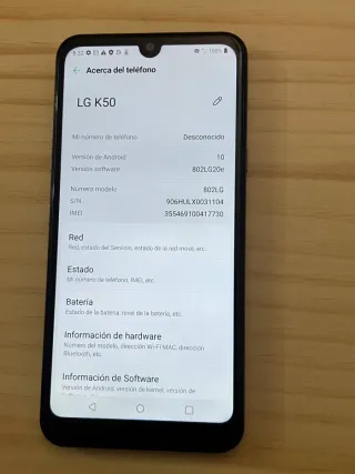 LG K50 32GB. 4G LTE grigio 