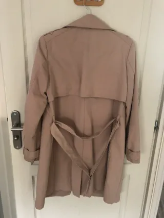 Trench/Gabardina larga beige