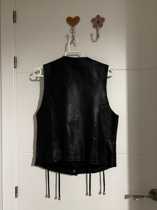 Chaleco de cuero Black Angels