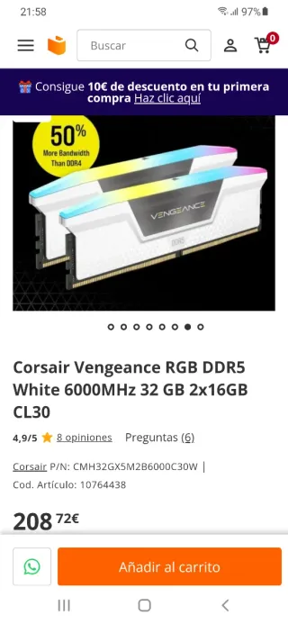 Corsair Vengeance DDR5 32GB 6000MHz RAM