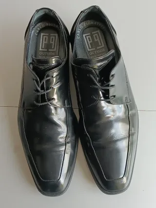 Carlo Pignatelli Scarpe Pelle Nero Lucido