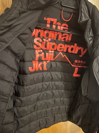 Plumas Superdry Negro Talla L