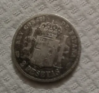 Moneda 2 Pesetas 1882