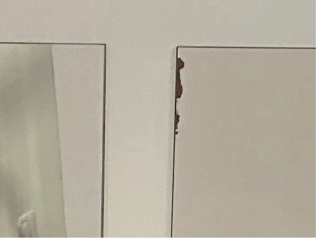 Espejo entrada 85x75 cm blanco