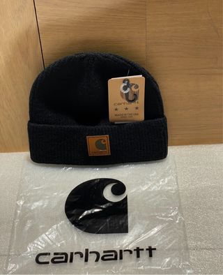 Gorro Carhartt Algodón Negro Doble Capa