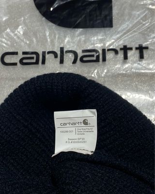 Gorro Carhartt Algodón Negro Doble Capa