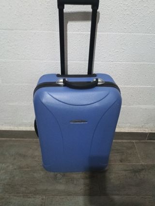 2 Maletas de cabina azul con ruedas 
