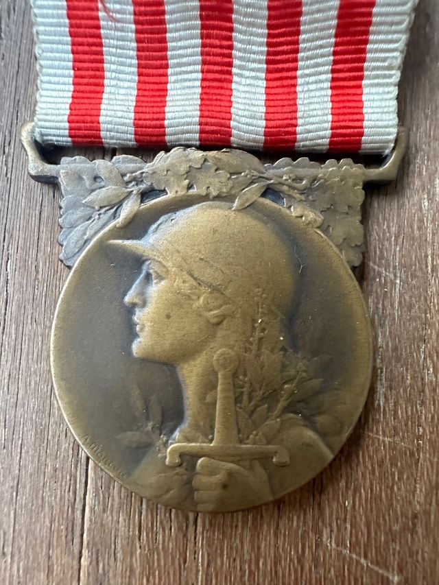 Medalla Francesa con Cinta 1 GM 1914-18