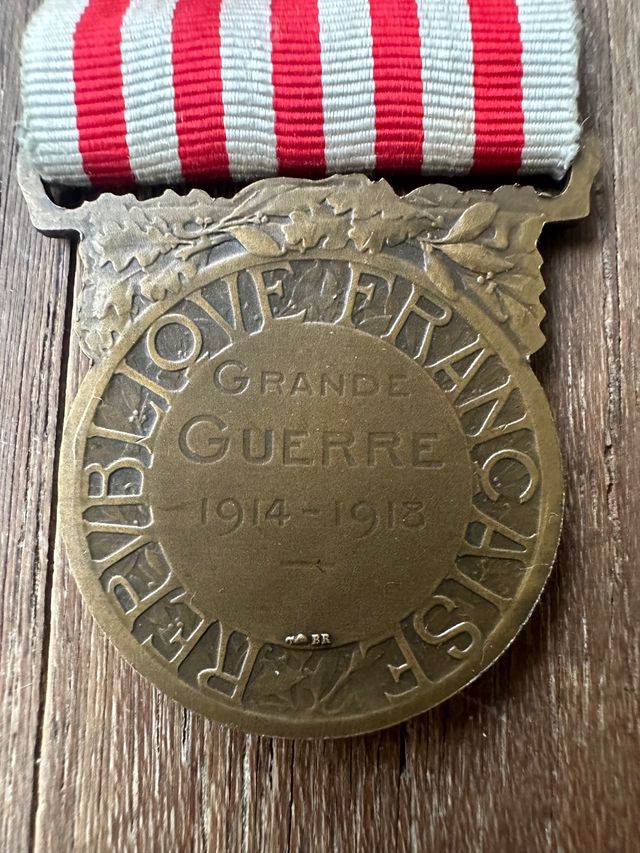 Medalla Francesa con Cinta 1 GM 1914-18