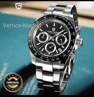 Reloj Hombre Pagani Design Daytona negro Seiko