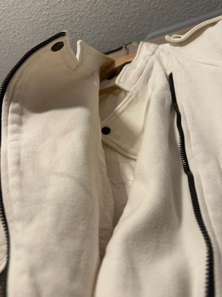 Chaqueta Zara Blanca Biker