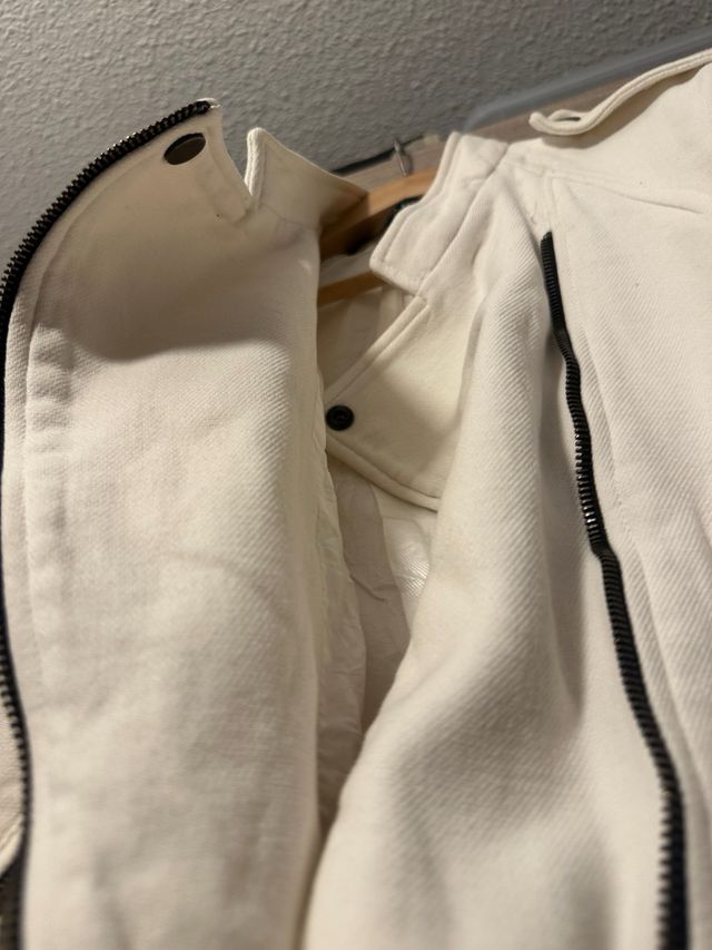 Giacca da motociclista bianca Zara