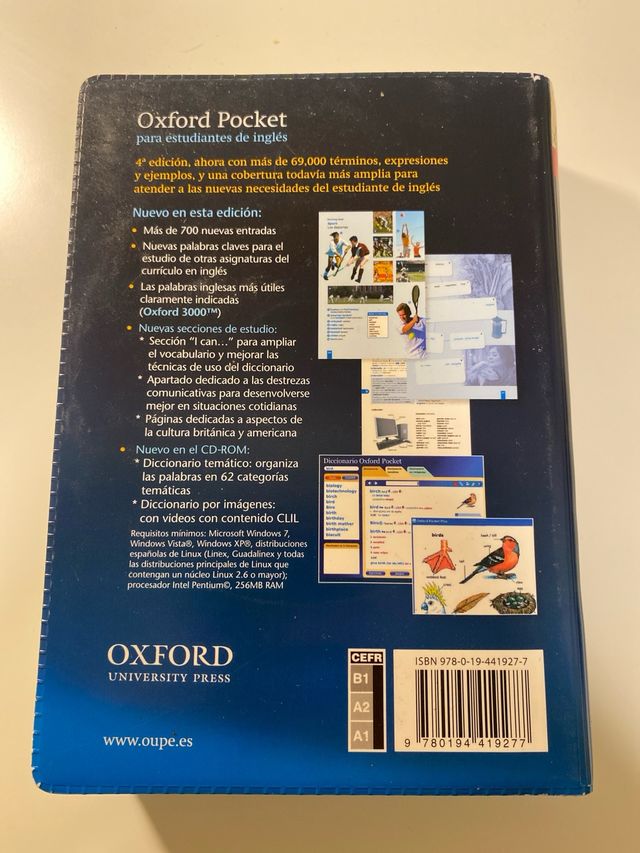 Diccionario Oxford Pocket para estudiantes de i...