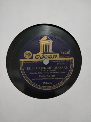 Disco Vinilo Carlos Gardel El Día Que Me Quieras
