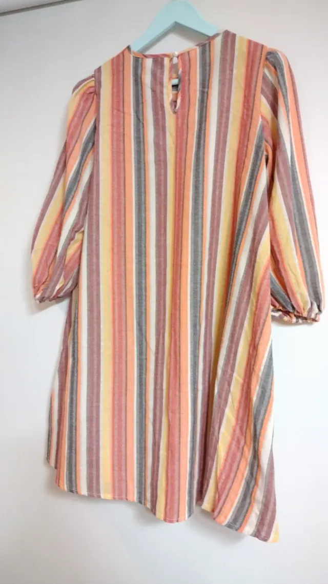 Vestido SHEIN rayas multicolor talla única
