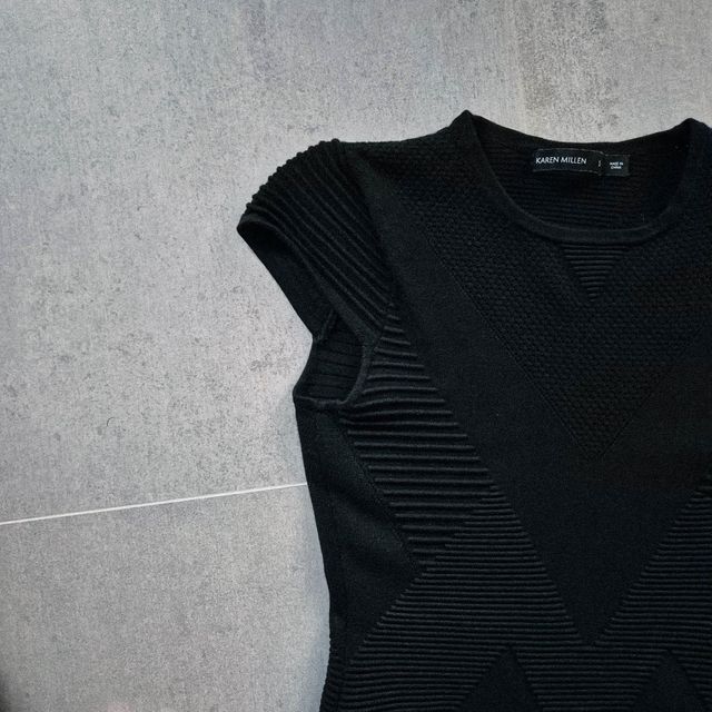 Karen Millen - Vestido Entallado Negro