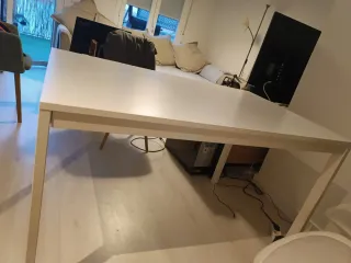 Mesa de salón extensible blanca IKEA