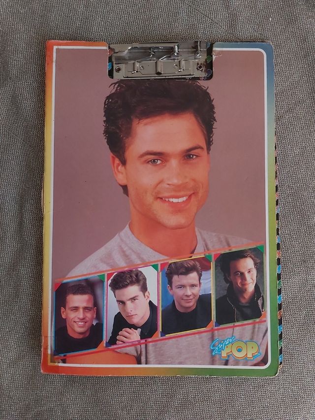 Rob Lowe 80s vintage (archivador+carpeta) SuperPop