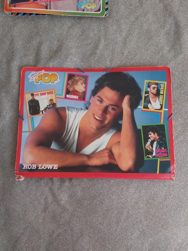 Rob Lowe 80s vintage (archivador+carpeta) SuperPop