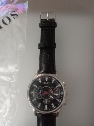 Reloj SOKI Hombre Negro y Plateado