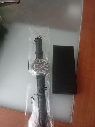 Reloj SOKI Hombre Negro y Plateado
