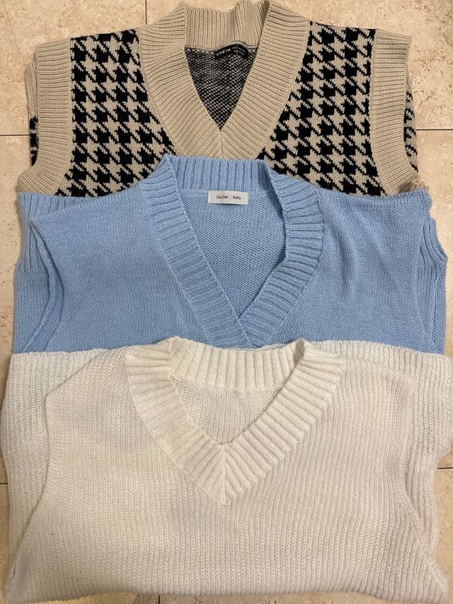 Pack 3 Jerséis sin Mangas SHEIN Talla M