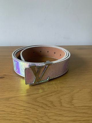 Cinturón Louis Vuitton Rosa y Dorado