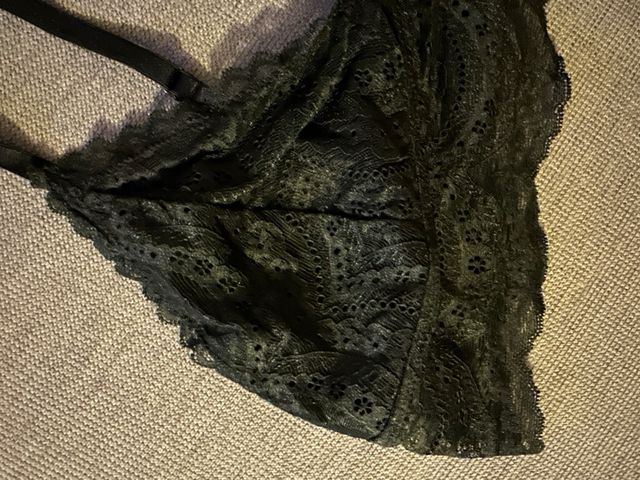 Bralette in pizzo nero